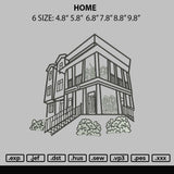 Home Embroidery File 6 sizes