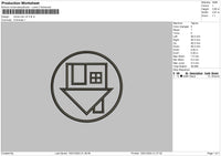 Home Icon V2 Embroidery File 6 sizes