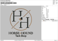 Hound Text V2 Embroidery File 6 sizes