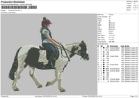 Horse Kid Embroidery File 6 sizes