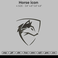 Horse Icon Embroidery