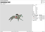 Horse 2912 Embroidery File 6 sizes