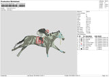 Horse 2912 Embroidery File 6 sizes