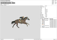 Horse V3 Embroidery File 6 sizes