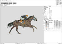 Horse V3 Embroidery File 6 sizes