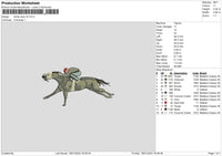 Horse Race V4 Embroidery File 6 sizes