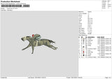 Horse Race V4 Embroidery File 6 sizes