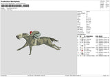 Horse Race V4 Embroidery File 6 sizes