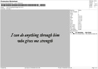 Him Text 0702 Embroidery File 6 sizes