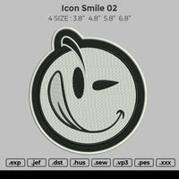 Icon Smile 02 Embroidery