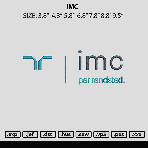 Imc Embroidery File 6 sizes