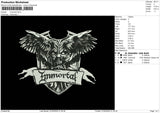 Immortal Embroidery File 6 sizes