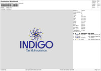 Indigo Embroidery File 6 sizes