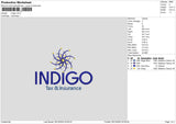 Indigo Embroidery File 6 sizes