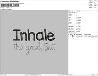 Inhale Embroidery