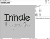 Inhale Embroidery