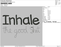 Inhale Embroidery