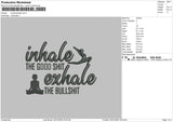 Inhale Exhale Embroidery