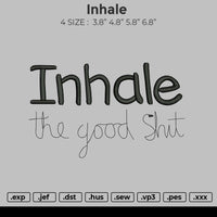 Inhale Embroidery