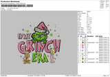 Grinchera Embroidery File 6 sizes