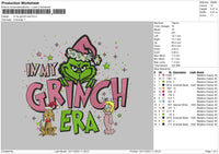 Grinchera Embroidery File 6 sizes