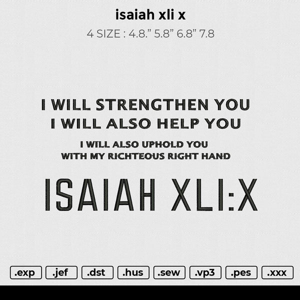 isaiah xli x