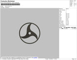 Itachi Eye Bw Embroidery