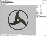 Itachi Eye Bw Embroidery