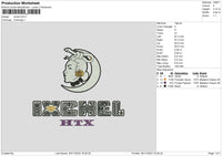 Ixchel Embroidery File 6 sizes