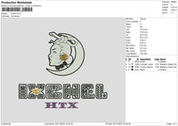 Ixchel Embroidery File 6 sizes