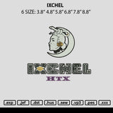 Ixchel Embroidery File 6 sizes