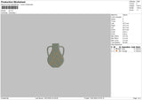 Jar V01 Embroidery File 6 sizes