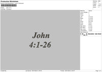 John Embroidery File 6 sizes