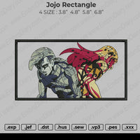 Jojo Rectangle Embroidery