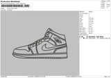 Jordan Outline Embroidery File 6 sizes