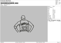 Jordan Photoline Embroidery File 6 sizes