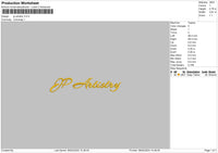 Jptext Embroidery File 6 sizes