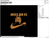 Just Do It Swoosh Embroidery