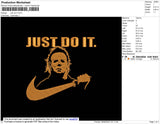 Just Do It Swoosh Embroidery