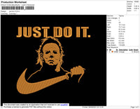 Just Do It Swoosh Embroidery