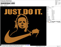 Just Do It Swoosh Embroidery