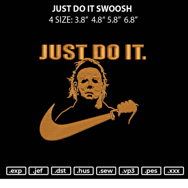 Just Do It Swoosh Embroidery