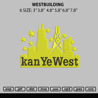 Westbuilding Embroidery File 6 sizes