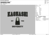 Kaonashi Embroidery File 6 sizes