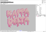 kappa delta pink Embroidery