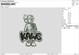 Kaws V4 Embroidery File 6 Sizes