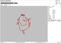 Drawing 02 Embroidery File 6 sizes