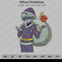 Killua Christmas Embroidery