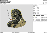 Kingkong Emboidery File 6 sizes