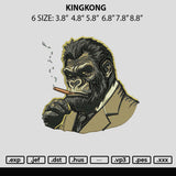 Kingkong Emboidery File 6 sizes